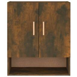 Berkfield Home Wall Cabinet Smoked Oak 60x31x70 cm Engineered Wood in Brown - Size: 60 x 31 x 70 cm - thumbnail 5