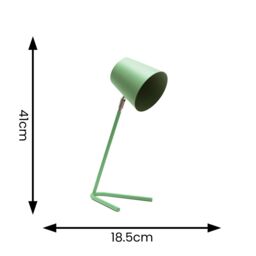 ValueLights Lark Metal Task Reading Compact Desk Table Lamp in Green - thumbnail 6