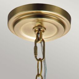Netlighting Feiss Tabby Dome Pendant Ceiling Light Burnished Brass in Yellow - thumbnail 5