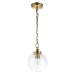 Netlighting Feiss Tabby Dome Pendant Ceiling Light Burnished Brass in Yellow - thumbnail 2