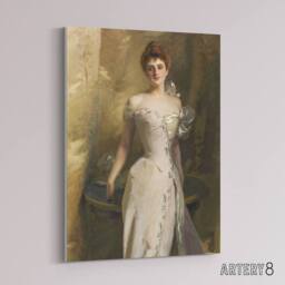 "Artery8 Lisa Colt Curtis Elegant Portrait Sargent Canvas Wall Art Print in Brown - Size: W12"" x H16""" - thumbnail 2