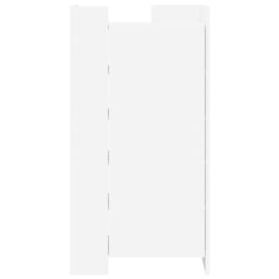 Berkfield Home Shoe Cabinet White 52x37.5x100 cm Engineered Wood - thumbnail 4
