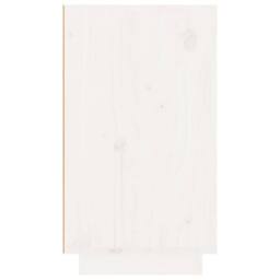 Berkfield Home Beautiful Wine Cabinet White 23x34x61 cm Solid Wood Pine - Size: 23 x 34 x 61 cm - thumbnail 6