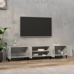 Berkfield Home TV Cabinet Concrete Grey 180x31.5x40 cm Engineered Wood