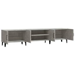 Berkfield Home TV Cabinet Concrete Grey 180x31.5x40 cm Engineered Wood - thumbnail 7