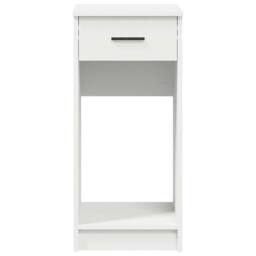 Berkfield Home Durable Computer Tower Stand with Drawer White 35x45x77 cm - Size: 35 x 45 x 77 cm - thumbnail 5