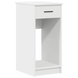 Berkfield Home Durable Computer Tower Stand with Drawer White 35x45x77 cm - Size: 35 x 45 x 77 cm - thumbnail 3