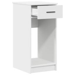 Berkfield Home Durable Computer Tower Stand with Drawer White 35x45x77 cm - Size: 35 x 45 x 77 cm - thumbnail 4