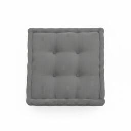 Snug City Teddy Fabric Square Booster Cushion Soft Seat Riser Pad Dining Chair in Grey - Size: 45 cm x 45 cm - thumbnail 3