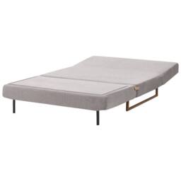 Wyld and Coco 2-Seater Grey Fabric Sofa Bed - Fold-Out Guest Bed - Size: Small Double - thumbnail 6