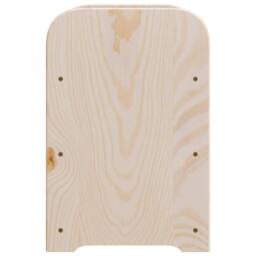 Berkfield Home Beautiful Wine Rack with Top Board 43x25x37 cm Solid Wood Pine in Natural - Size: 43 x 25 x 37 cm - thumbnail 6