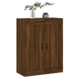 Berkfield Home Wall Mounted Cabinet Brown Oak 69.5x34x90 cm Engineered Wood - thumbnail 4