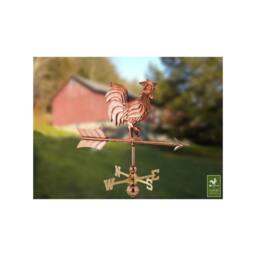 Good Directions Cottage Rooster Copper Weathervane - H67 x W50 x L28 cm - thumbnail 2