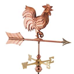 Good Directions Cottage Rooster Copper Weathervane - H67 x W50 x L28 cm