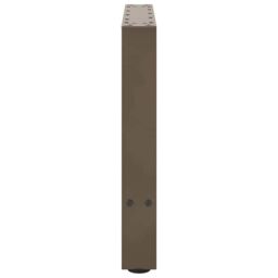 Berkfield Home Coffee Table Legs Natural Steel 2 pcs 60x(42-43) cm Steel in Grey - thumbnail 6