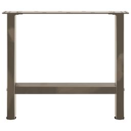 Berkfield Home Coffee Table Legs Natural Steel 2 pcs 60x(42-43) cm Steel in Grey - thumbnail 5