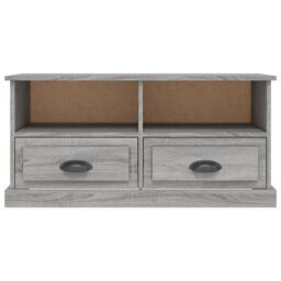 Berkfield Home TV Cabinet Grey Sonoma 93x35.5x45 cm Engineered Wood - thumbnail 6