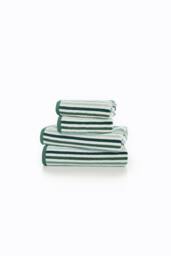 Deyongs Bliss Linear Stripe 550gsm 100% Cotton Bathroom Towels in Green - thumbnail 3