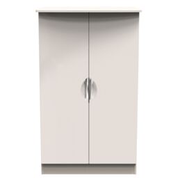 Ready Assembled 2 U Holborn 2 Door Midi Wardrobe (Ready Assembled) in Taupe - thumbnail 1