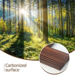 Gymax Garden Wooden Barrel Fountain 2 Floors Water Feature With Pump in Dark Brown - thumbnail 6