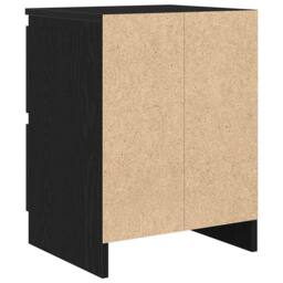 Berkfield Home TV Cabinet Black 40x35x54 cm Engineered Wood - Size: 40 x 35 x 54 cm - thumbnail 8