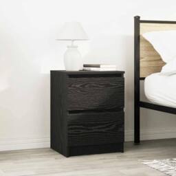 Berkfield Home TV Cabinet Black 40x35x54 cm Engineered Wood - Size: 40 x 35 x 54 cm - thumbnail 1