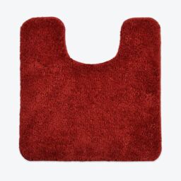 Allure Bath Fashions Luxury Microfibre Pedestal Mat Non-Slip in Burgundy - thumbnail 1