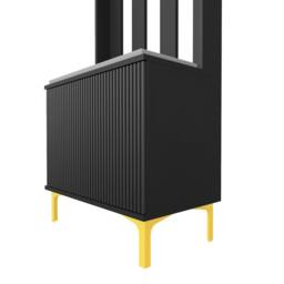 Hygrad Built to Survive Coat Rack Stand with 2 Tier Shoe Storage Bench Cloth Hanger 8 Hooks in Black - thumbnail 5