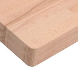Berkfield Home Table Top 60x60x4 cm Square Solid Wood Beech in Brown - Size: 60 x 60 x 4 cm - thumbnail 6
