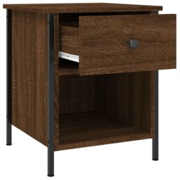 Berkfield Home Bedside Cabinets 2 pcs Brown Oak 40x42x50 cm Engineered Wood - Size: 40 x 42 x 50 cm - thumbnail 6