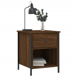 Berkfield Home Bedside Cabinets 2 pcs Brown Oak 40x42x50 cm Engineered Wood - Size: 40 x 42 x 50 cm - thumbnail 4