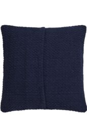 Drift Home 'Hayden' Filled 100% Cotton Basket Weave Cushion in Navy - Size: 43 cm x 43 cm - thumbnail 2
