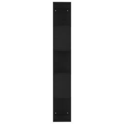 Berkfield Home Classic Book Cabinet/Room Divider Black 45x24x159 cm Engineered Wood - Size: 45 x 24 x 159 cm - thumbnail 6