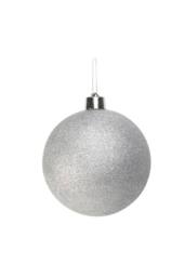 KDMD Silver Glitter Shatterproof Bauble x1 25cm - thumbnail 2