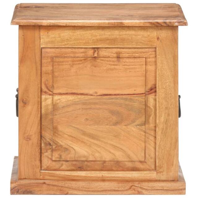 Berkfield Home Beautiful Chest 40x40x40 cm Solid Acacia Wood in Brown - Size: 40 x 40 x 40 cm - image 1