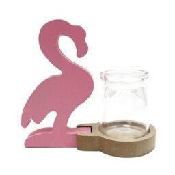 KDMD Hydroponic Home Decor - Pink Flamingo Pot - thumbnail 2