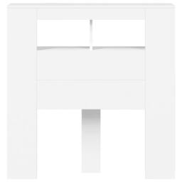 Berkfield Home LED Headboard White 100x18.5x103.5 cm Engineered Wood - thumbnail 6