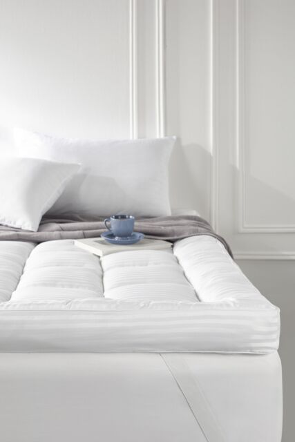 Snuggledown 4 Inch Ultra Soft Extra Deep Hotel Mattress Topper - Plush Support in White - Size: Single - image 1