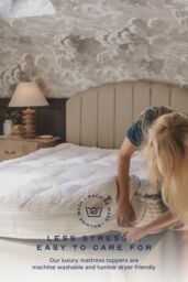 Snuggledown 4 Inch Ultra Soft Extra Deep Hotel Mattress Topper - Plush Support in White - Size: Single - thumbnail 7