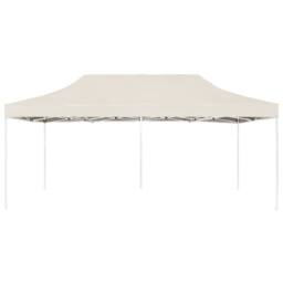 Berkfield Home Professional Folding Party Tent Aluminium 6x3 m Cream in Beige - thumbnail 1