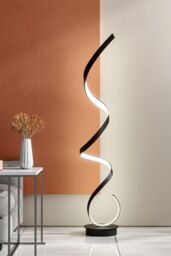 Living and Home Contemporary LED Modern Curved Spiral Floor Lamp Reading Lights 131cm H - thumbnail 3