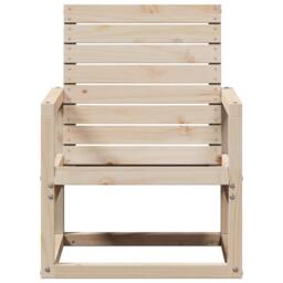 Berkfield Home Beautiful Garden Chair 57.5x63x76 cm Solid Wood Pine in Light Oak - thumbnail 4