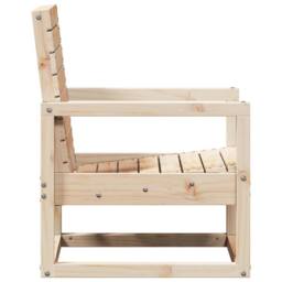 Berkfield Home Beautiful Garden Chair 57.5x63x76 cm Solid Wood Pine in Light Oak - thumbnail 5