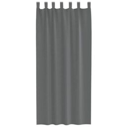 Berkfield Home Voile Curtains with Loops 2 pcs Dark Grey 140x245 cm - thumbnail 4