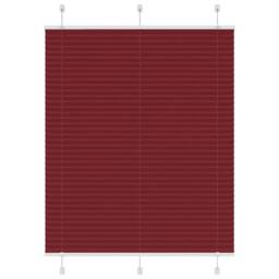 Berkfield Home Pleated Blind Bordeaux Red 105x150 cm Fabric Width 104.4 cm Polyester - thumbnail 2
