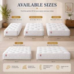 Stratus Interiors Dorchester Ultra Firm Orthopaedic Mattress - Back Support & Comfort in White - Size: Single - thumbnail 7