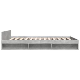 Berkfield Home Bed Frame with Drawers without Mattress Concrete Grey 140x200 cm - thumbnail 5