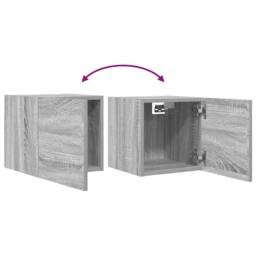 Berkfield Home Wall Mounted TV Cabinet Grey Sonoma 30.5x30x30 cm - thumbnail 7