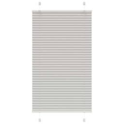 Berkfield Home Pleated Blind Light Grey 75x100 cm Fabric Width 74.4 cm Polyester - thumbnail 2