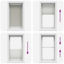 Berkfield Home Pleated Blind Light Grey 75x100 cm Fabric Width 74.4 cm Polyester - thumbnail 5